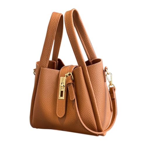 Eimerhandtasche - Vintage Handtasche Eimerform | Casual Ausstattung Für Camping Reisen Radfahren Spazieren Park Gym Dating Pendeln Arbeit Outdoor Büros von Naqqios