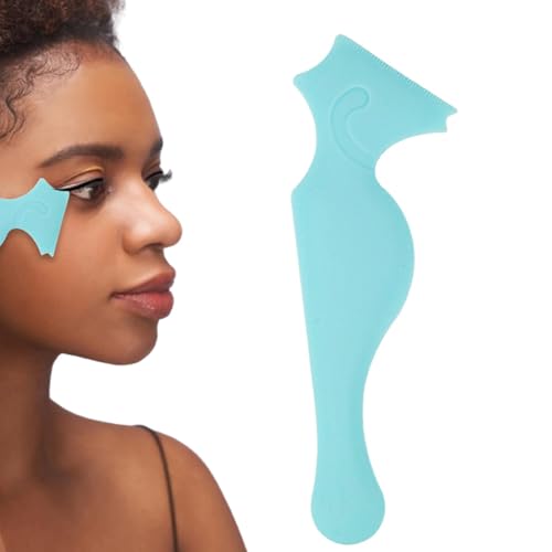 Eyeliner-Schablone – Flexible Silikon-Schablone Mit Flügeln, Wiederverwendbare Eyeliner-Schablone | Präzises Augen-Make-up-Tool, Weiche Eyeliner-Hilfe, Ideal Für Symmetrische Cat-Eye-Effekte von Naqqios