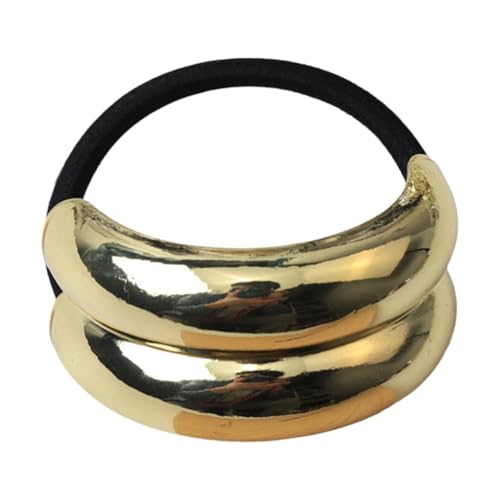 Haargummis für Mädchen, Haargummis ohne Beschädigung - Pferdeschwanz-Haarband aus Metall Doppelbogen Pferdeschwanz Haarkrawatte | Haargummis, ma von Naqqios