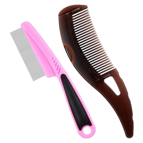 Kamm zum Fegen der Kopfhaut, Läusekamm – Läusebürste aus gegen Ölansammlung | Spitzhacke für hohle Zahnläuse für Männer von Naqqios