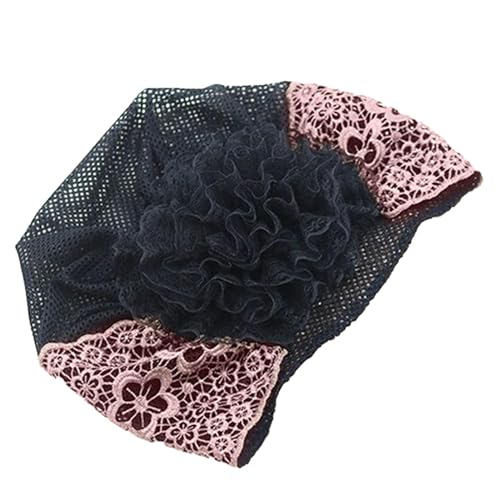 Naqqios Spitzen-Stirnbänder, Spitzen-Stirnbänder für Mädchen | Breite Spitzen-Stirnbänder mit Blumenperlen | Perlen-Spitzen-Stirnbänder | Perlen-Spitzen-Stirnbänder | Elegantes Stoff-Stirnband von Naqqios