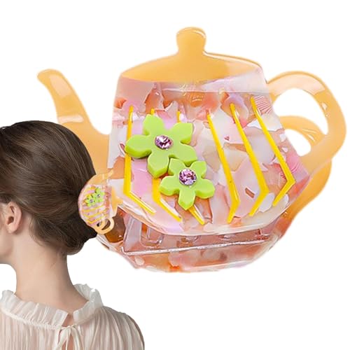 Schuhklaue Der Teekanne - Teekannenhaarzange, Nicht -Slip -Kieferzange | Kleine Haarzange Mit Hoher Haftung Für Frauen Und Mädchen, Accessoires Für Feines Haar von Naqqios