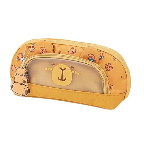 Tierstiftkoffer - Süßer Briefpapier Organizer Beutel, Tragbarer Bleistifthalter | Fun Cartoon Storage Bag, Langlebige Schulversorgungskoffer, Mehrzweckstiftbeutel Für Teen Girls Boys Schreibtisch Gebr von Naqqios