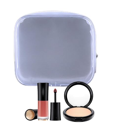 Transparente Kulturtasche – Multifunktionale Kulturtasche | Transparente Kulturbeutel mit Reißverschluss, transparente Kulturtasche für Mädchen, S, Se référer au descriptif, Siehe Beschreibung von Naqqios