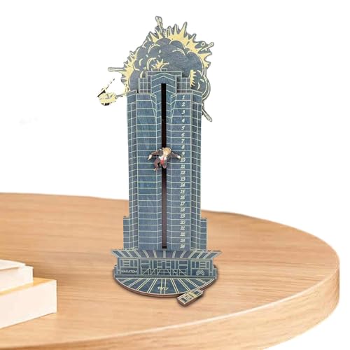 Weihnachts-Countdown-Kalender – Weihnachts-Countdown-Kalender aus | Tischkalender-Dekoration aus, Hans Gruber Falling Off Plaza Adventskalender Die Hard von Naqqios