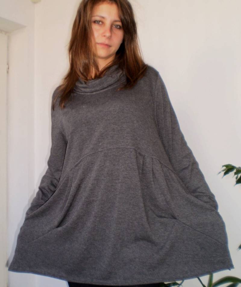 Gestrickte Oversized Langarm Tunika & Nara Trp004 von Nara65