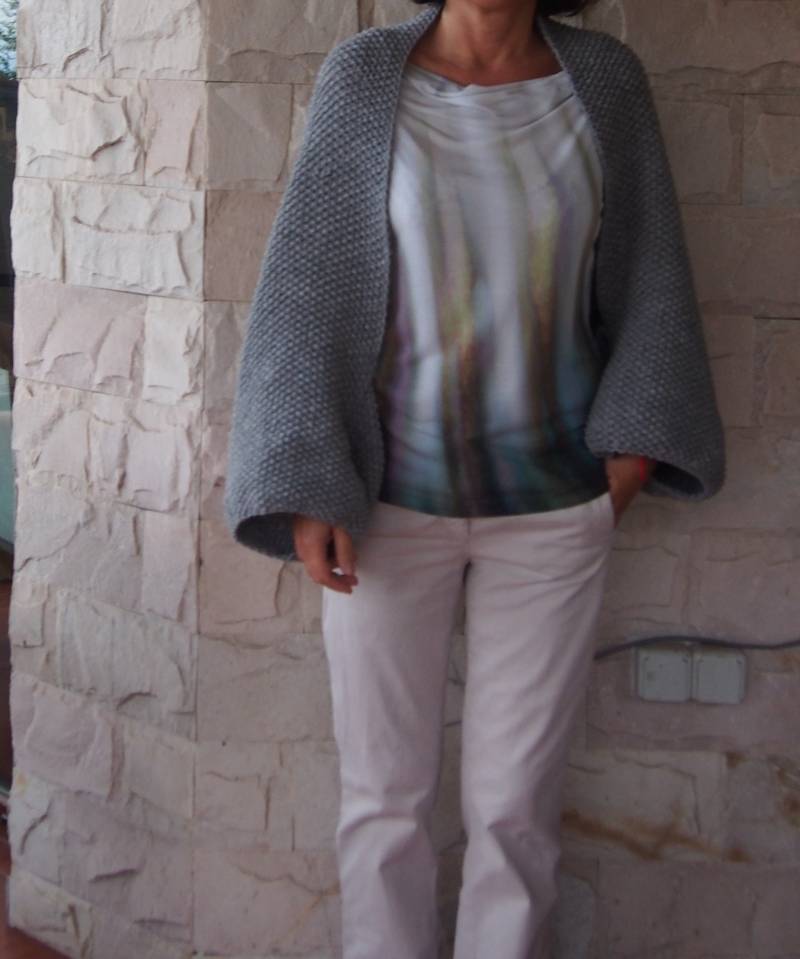 Übergroße Strickjacke Aus Wolle - Weitärmelige Offene von Nara65