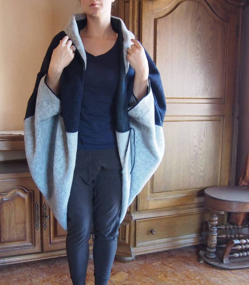 Wolle Dolman Ärmel Strickjacke Lange Jacke, Plus Größe von Nara65