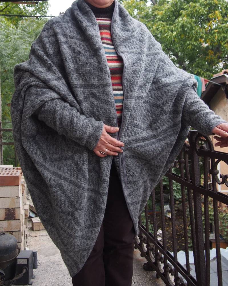 Wolle Strickjacke Mit Dolman Ärmeln - Plus Size von Nara65