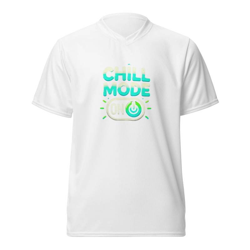 Recyceltes Unisex-Trikot Mit Allover-Druck "Chill Mode On" Recyceltes Unisex-Trikot Mit Allover-Druck "Chill Mode On" von NaransFunShop