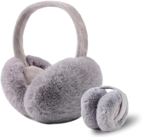 Naravisio Ohrenwärmer, Winter Ohrenwärmer, Winter Ohrenwärmer Damen Faltbare Abnehmbar Waschbar Earmuffs Bequemer weicher Winter Warme Ohrenschützer fürHerren von Naravisio