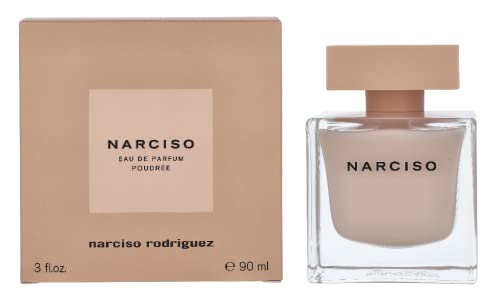 Narciso Rodriguez Eau de Parfum Poudrée Spray, 1er Pack (1 x 90 ml) ,Bulgarische Rose, Jasmin, Orangenblüte von Narciso Rodriguez