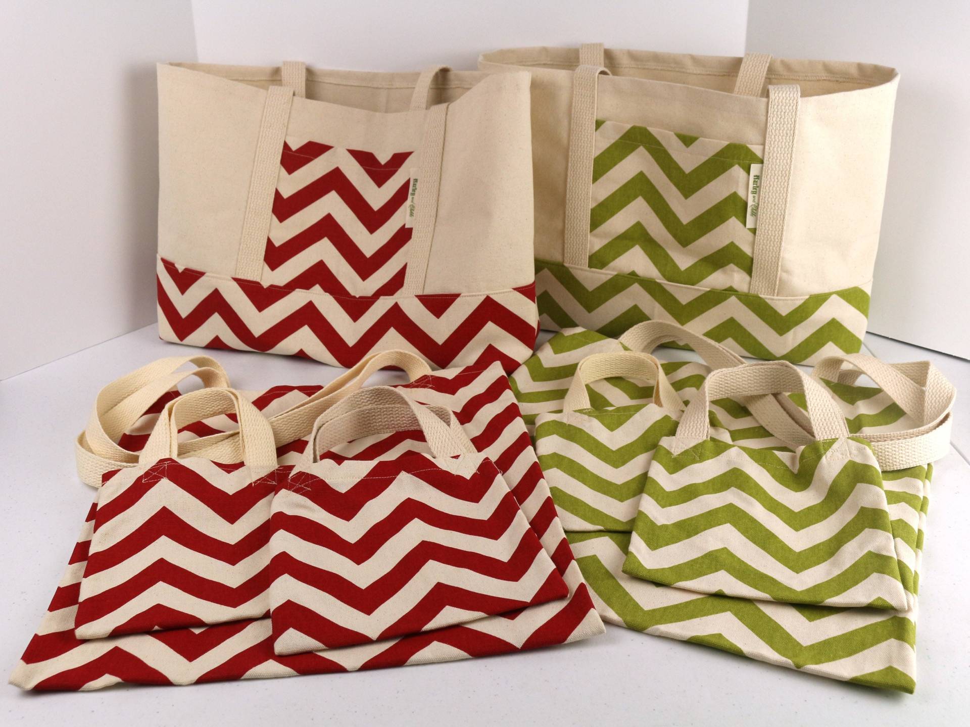 Geschenktasche, Einkaufstasche, Weihnachtstasche, Chevron Totes, Verschiedene Größen Und Farben, Weihnachtsgeschenk, Weihnachts-Einkaufstüte von NarleyandChikki