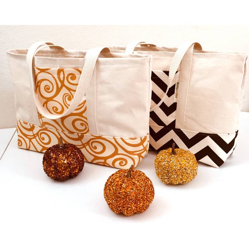 Herbst Canvas Einkaufstasche Mit Taschen, Bauernmarkt Tasche, Einkaufstasche, Thanksgiving Geschenk Totes, Halloween Wiederverwendbare von NarleyandChikki