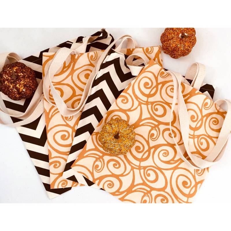 Herbst Tote, Thanksgiving Süßes Oder Saures Tasche, Halloween Canvas Totes, Ernte Kürbis Patch von NarleyandChikki