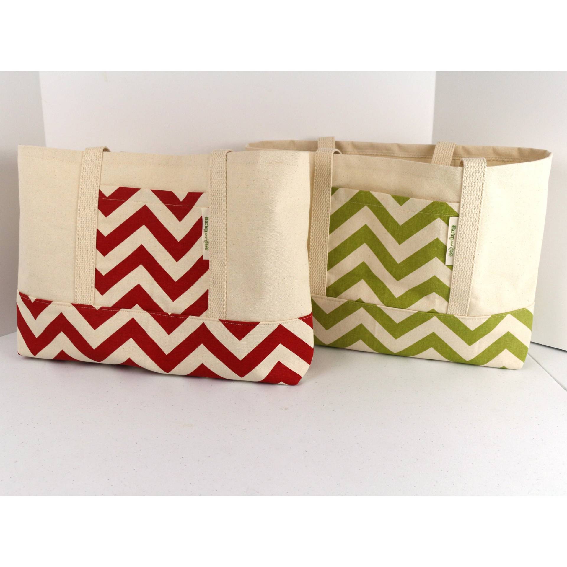 Weihnachten Tote, Shopping Chevron Totes, Weihnachtsgeschenk Weihnachtseinkauf von NarleyandChikki