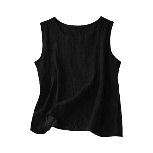 Narnhuci Tank Top Damen Rundhals Camisole Baumwolle Leinen Oberteile Button Down Tanktops Frauen Ärmellose Trägertop Einfarbig Unterhemd Sommer Cami Shirts Casual Damentop Leichte Leinenshirt Narnhuci Tank Top Damen Rundhals Camisole Baumwolle Leinen Oberteile Button Down Tanktops Frauen Ärmellose Trägertop Einfarbig Unterhemd Sommer Cami Shirts Casual Damentop Leichte Leinenshirt von Narnhuci