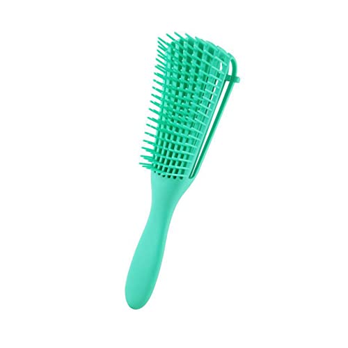 Entwirrungsbürste, Leichte 8-reihige Entwirrungsbürste aus Kunststoff für Frauen für zu Hause (Grün) von Naroote