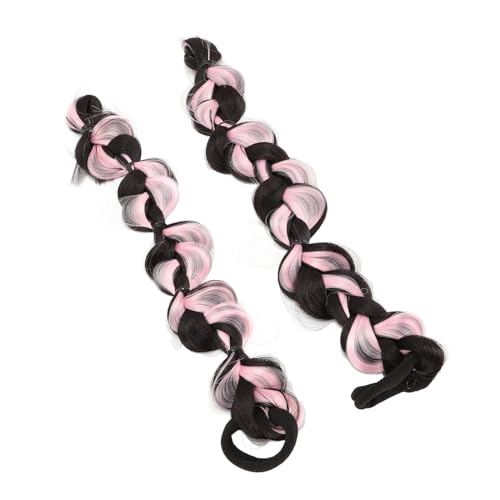 Geflochtene Perücke mit Blasen, Weiche Blasenhöfendailer -Verlängerung 2 PCs für Mädchen (#1) von Naroote