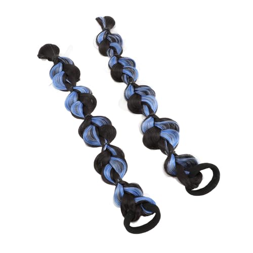 Geflochtene Perücke mit Blasen, Weiche Blasenhöfendailer -Verlängerung 2 PCs für Mädchen (#2) von Naroote