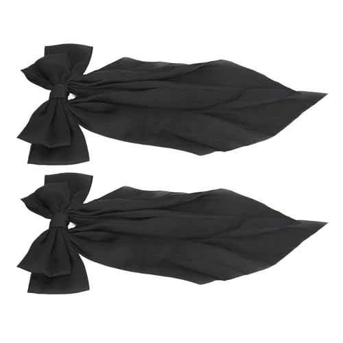 Große Haarschleife, 2 Stück Langes Haarschleifen-Zubehör für Damen für den Alltag (BLACK) von Naroote