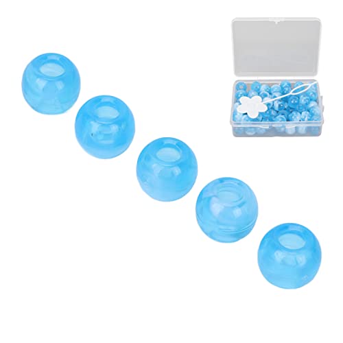 Haarperlen für Mädchen, Haarflechtperlen-Set, Haarringe mit Haarhakennadel und Aufbewahrungsbox, 74 Stück Dreadlock-Dekorationen aus Kunststoff und Harz für Haarstyling und von Naroote