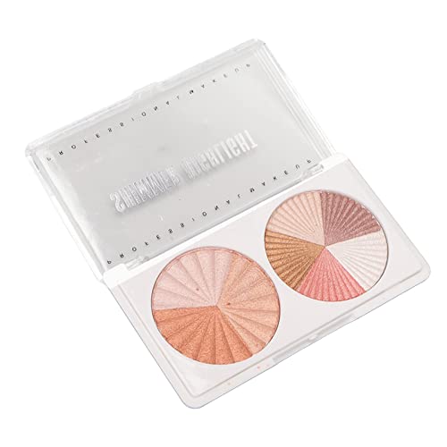 Highlighter-Puder, 0,3 Unzen Illuminators Makeup Highlighter Glitter Highlighter-Puder, Weiches und Tragbares Leuchtendes Schimmerpulver für Frauen von Naroote