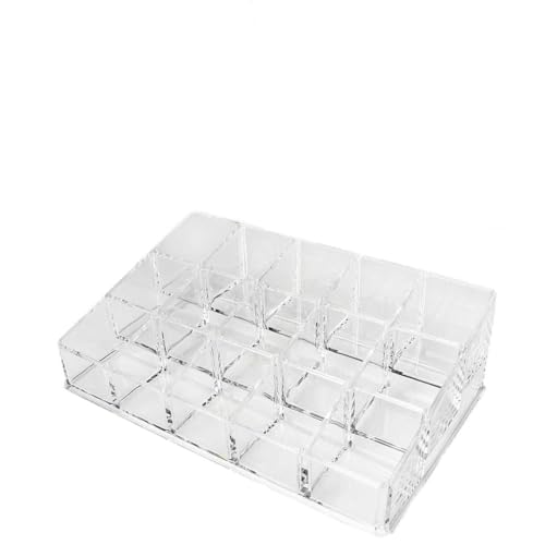 Nagellack-Organizer, Nagellack-Halter, Lippenstift, Kosmetik, Aufbewahrungsbox, Organizer, 15 Fächer, Nagellack-Display-Halter, Lippenstift-Halter, Make-up-Werkzeug von Naroote