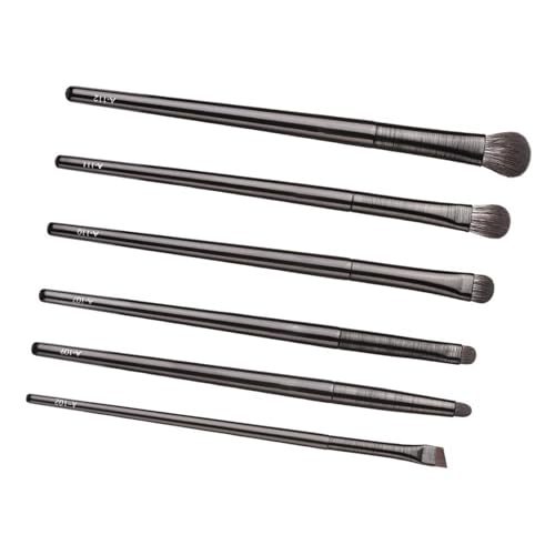 Naroote Eye -Make -up Pinsel Set, Lidschattenpinsel Set Flauschige Haare 6pcs für Eyeliner für den Täglichen Gebrauch von Naroote