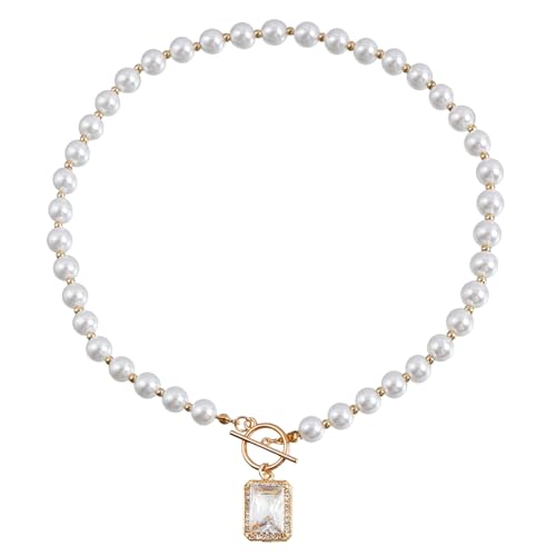 Naroote Kunstperlenkette, Perlenkette. Auffälliges Leichtgewicht für Date und Party (Freie Größe) von Naroote