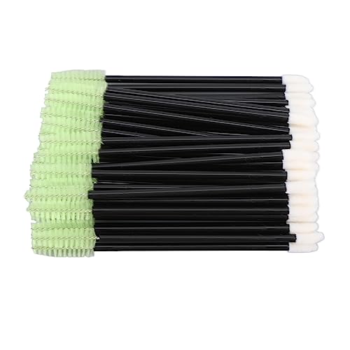 Naroote Mascara -Applikatoren, 50pcs Winkel Einstellbare Einweg -Schönheitswerkzeuge Multifunktional Lippenbürste Doppelend für Make up (Gras-Grün) von Naroote
