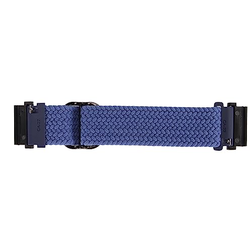 Naroote Nylon-Uhrenarmband, Schweißabsorbierendes Uhrenarmband, 2 Spezielle Anschlüsse, Gute Elastizität für 22-mm-Schnappuhren (Dunkelblau) von Naroote