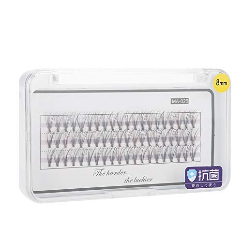 Naroote Symphonie Falsche Wimpern, Falsche Wimpern, Bushy Make -up -Künstlerin für das Home Cosmetic Store der Mädchen (MA-025 0,05C 8 mm) von Naroote