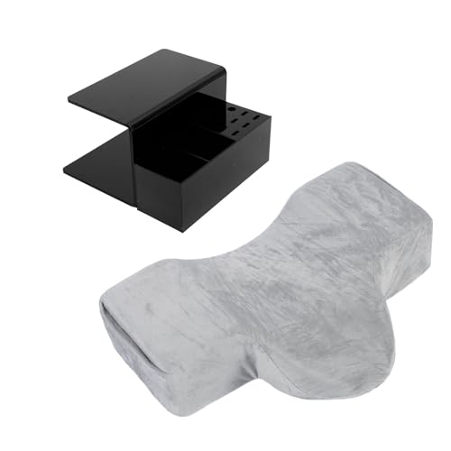 Naroote Wimpernbett, Peitschenkissen U -Form mit Schwarzem Regal Organizer Ständer Lash -Erweiterung Lieferungen für Wimperngeschäfte Wimpern Trainingsschulen von Naroote