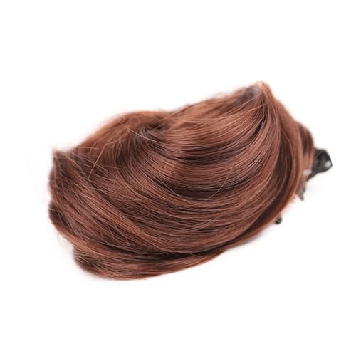 Pferdeschwanzverlängerung, Gefälschter Pferdeschwanz Zum Anklipsen von Pferdeschwänzen für Frauen, Clip-in-Haarbeutel-Perücke, Kugelkopfperücke, Flauschiges Haar mit 70 Mm Langen von Naroote