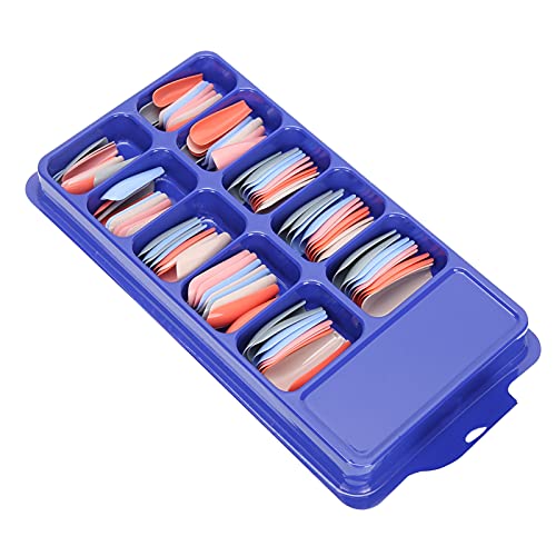 Press On Nails, Fake Nails Set Ballerina False Gel Nails Art Tips False Nails Pure Color Full Cover Nail Tip False Nail Tip Fake Fingernägel für Frauen Mädchen DIY Nail (01) von Naroote