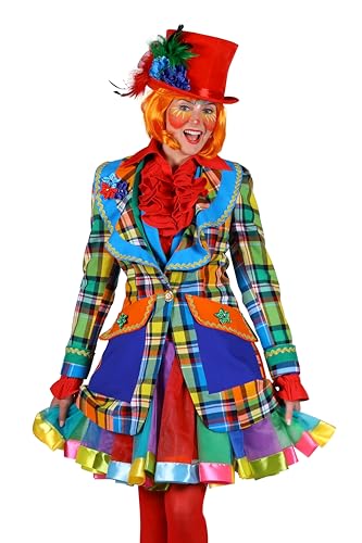 Narrenkiste T3026-L mehrfarbig Damen Clown Jacke Gr.L=42 von Narrenkiste