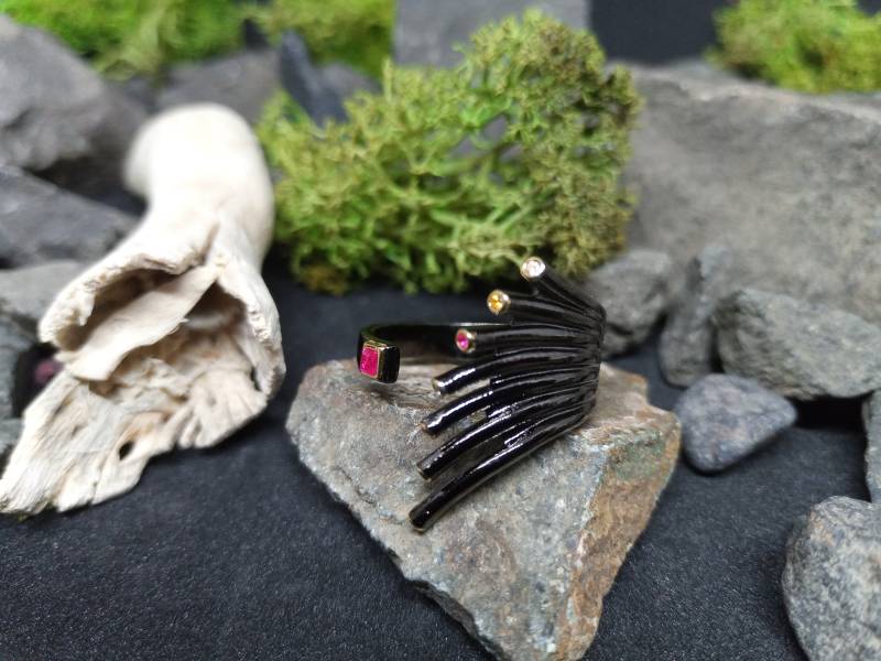 Unikat Kristall Ring Verstellbar von NarsilionStore