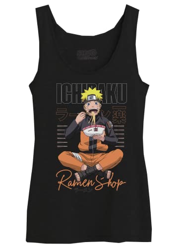 Naruto Shipudden Damen Wonashitk010 Tanktop, Schwarz, Small von Naruto Shipudden