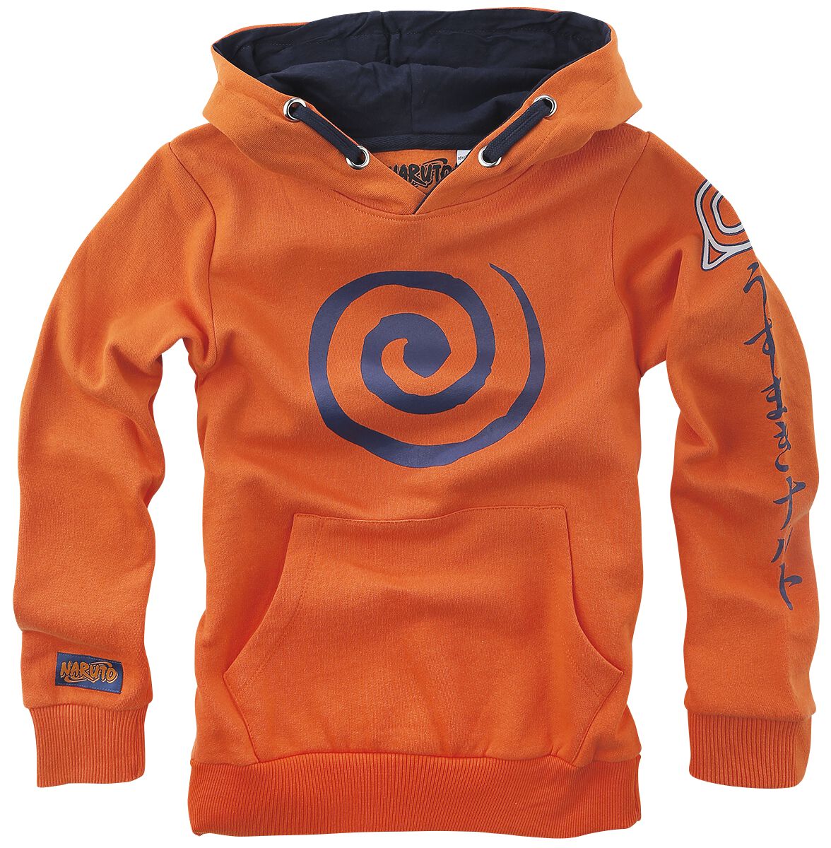 Naruto - Anime Kapuzenpullover - Kids - Sign - 116 bis 164 - Größe 128 - orange  - EMP exklusives Merchandise! von Naruto