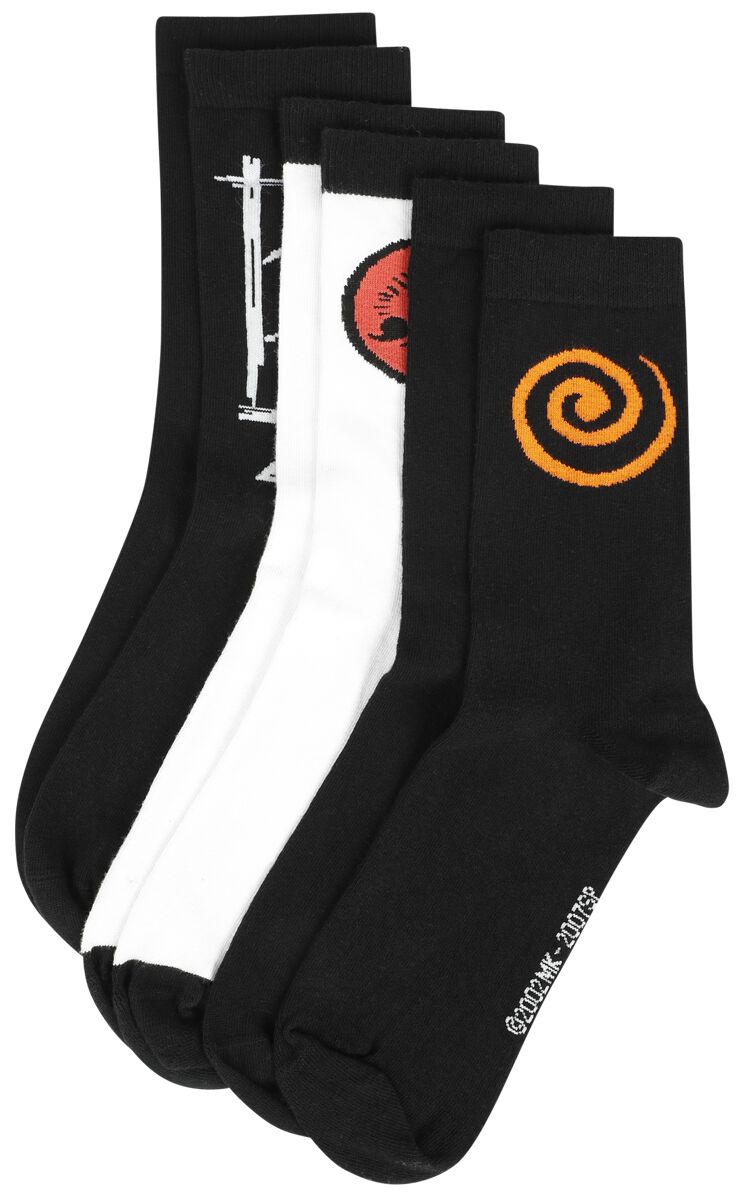 Naruto - Anime Socken - Shippuden - EU39-42 bis EU43-46 - Größe EU 39-42 - multicolor  - Lizenzierter Fanartikel von Naruto