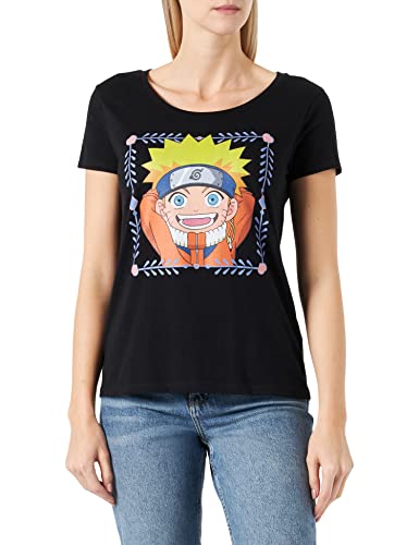 Naruto Damen Wonarutts059 T-Shirt, Schwarz, XXL von Naruto