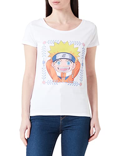 Naruto Damen Wonarutts059 T-Shirt, weiß, Large von Naruto
