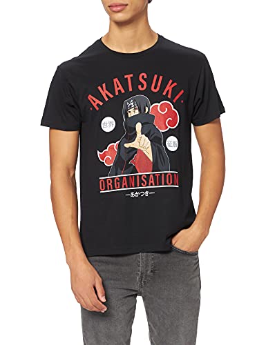 Naruto Herren menarutts119 T-Shirt, Schwarz, S von Naruto