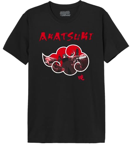 Naruto Herren Menashits066 T-Shirt, Schwarz, M von Naruto