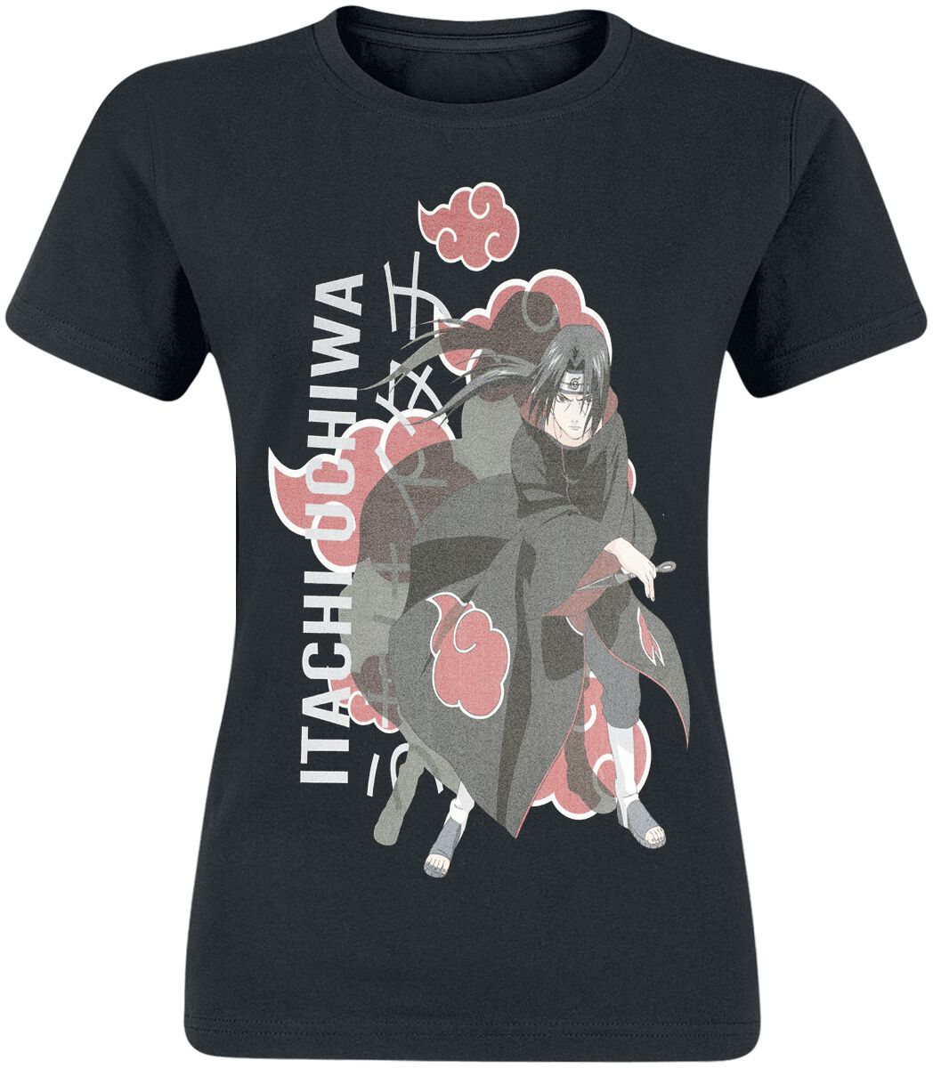 Naruto Itachi Akatsuki T-Shirt schwarz in M von Naruto