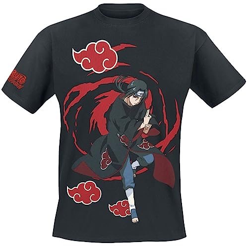 Naruto Itachi Uchiha - Logos Männer T-Shirt schwarz M von Naruto