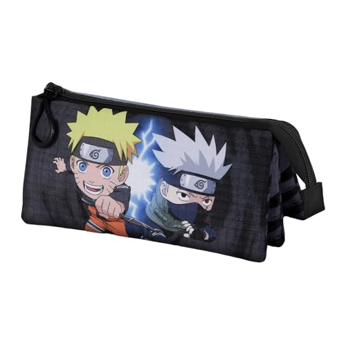 Naruto Kid-Dreifach Federmäppchen, Grau, 23 x 11 cm Naruto Kid-Dreifach Federmäppchen, Grau, 23 x 11 cm von Naruto