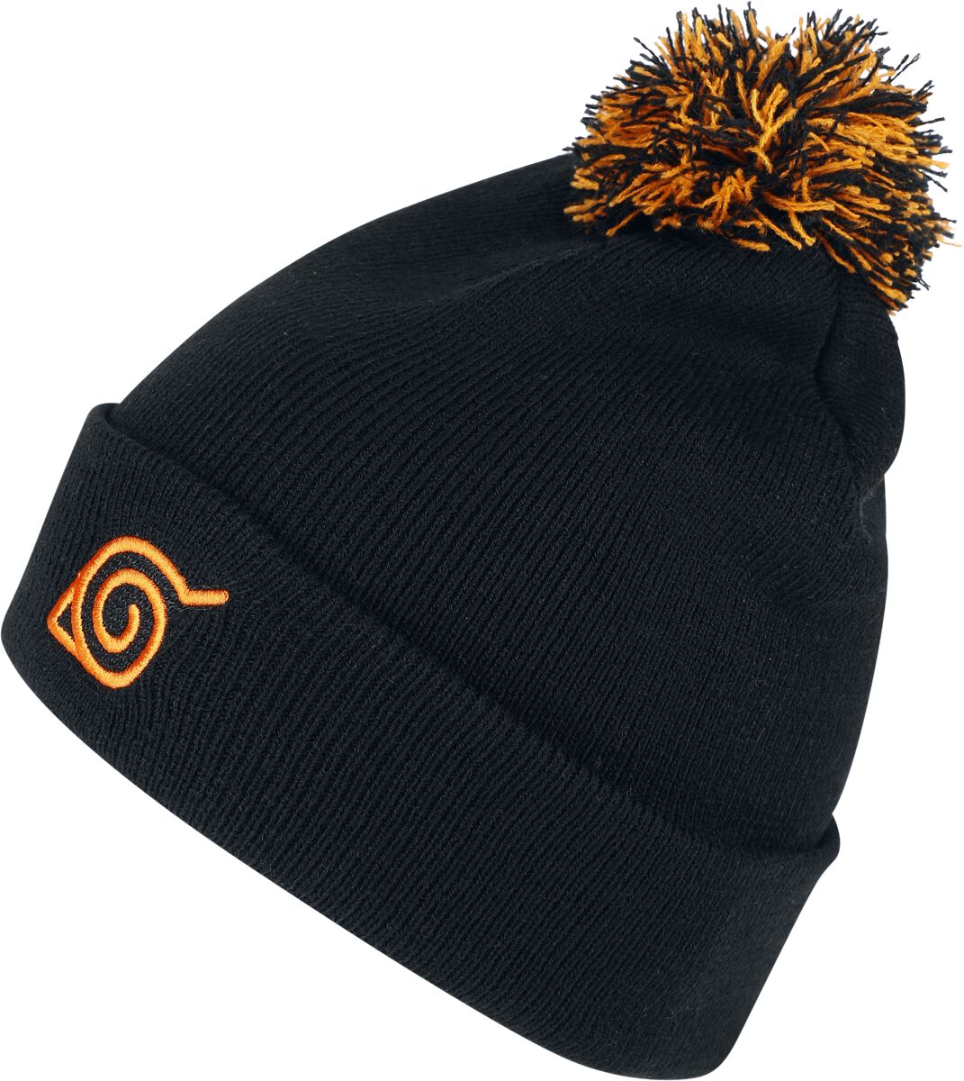 Naruto Konoha Beanie Mütze schwarz von Naruto