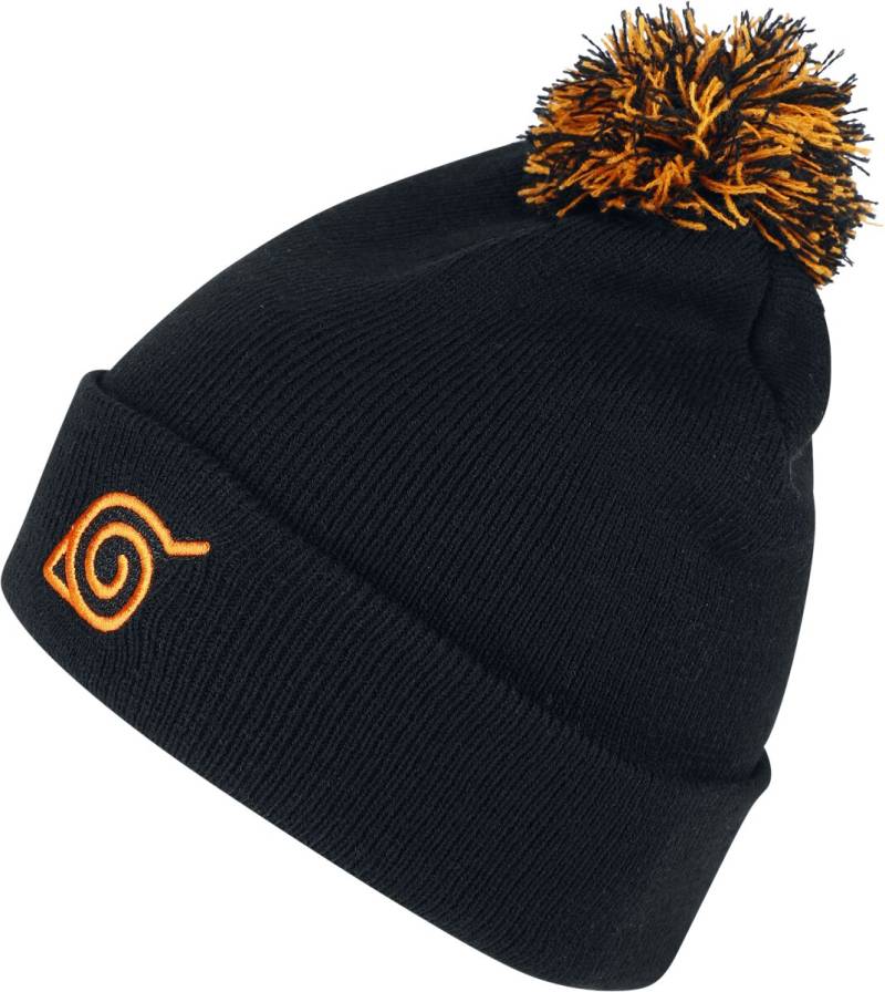 Naruto Konoha Beanie Mütze schwarz von Naruto